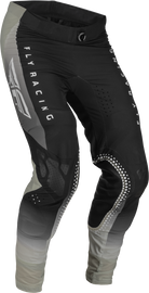 Fly Racing Lite Pants in black and grey, size 34, featuring durable fabric and sleek design for motocross or casual wear.