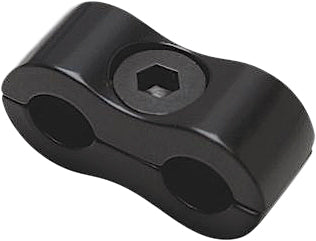 Motion Pro black throttle and idle cable clamp, model MP 57-10094, with metal components and adjustable locking mechanism.