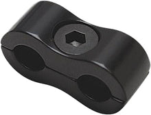 Load image into Gallery viewer, Motion Pro black throttle and idle cable clamp, model MP 57-10094, with metal components and adjustable locking mechanism.