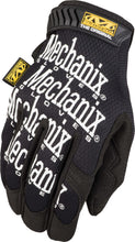 Load image into Gallery viewer, Mechanix Wear black glove in size XS, showing the textured palm and secure wrist closure for enhanced grip and comfort.