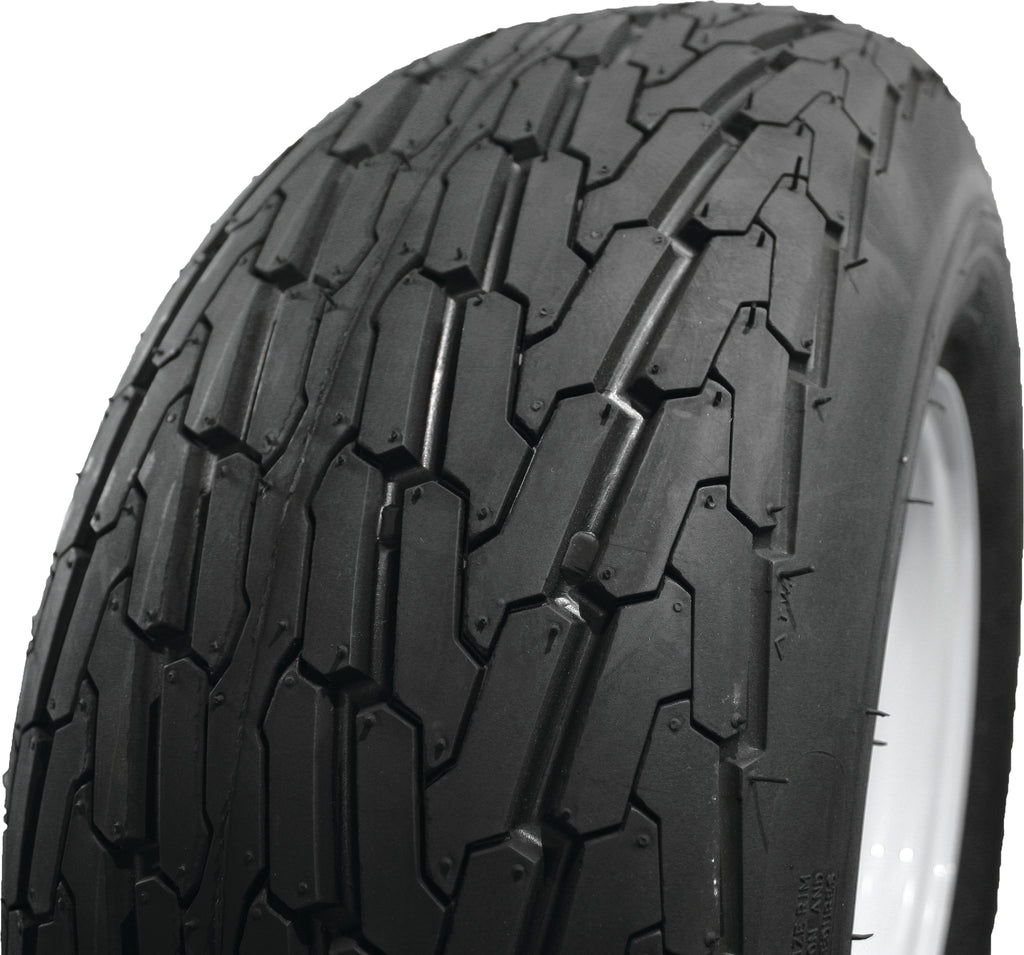 AWC Bias Trailer Tire 18.5x8.5-8 with 6 ply construction, showing tread pattern and sidewall details.