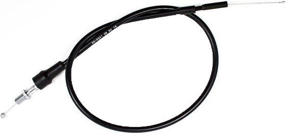 Motion Pro black vinyl throttle cable 70-5241 for motorcycle control lines, showing the cable with protective black vinyl coating.