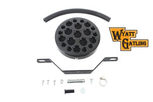 Charger l'image dans la galerie, Wyatt Gatling Black Drilled Air Cleaner