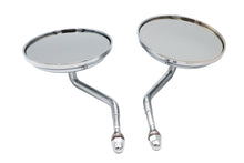Load image into Gallery viewer, Air Flow Mirror Set with Steel Stems Chrome