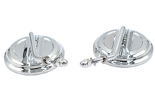 Load image into Gallery viewer, Air Flow Mirror Set with Steel Stems Chrome