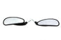 Billet Style Teardrop Mirror Set Black