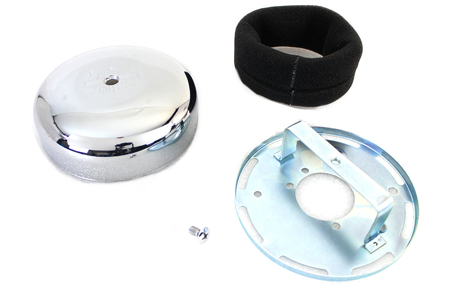 Wyatt Gatling Chrome V Logo Air Cleaner Kit