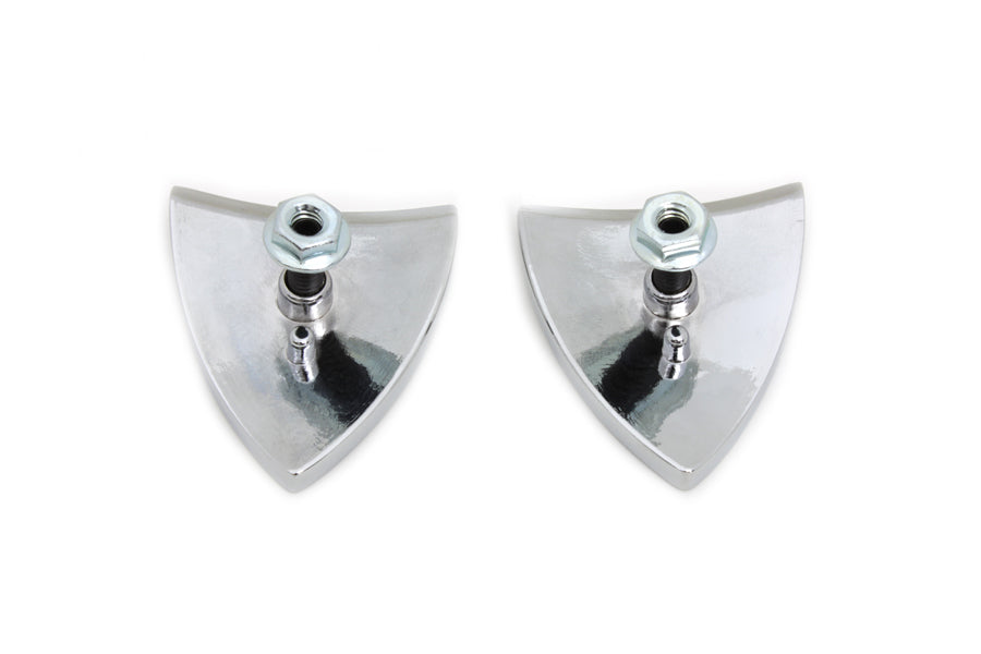 Chrome Mirror Block Off Plate Set