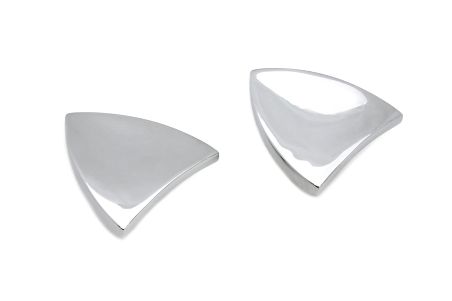 Chrome Mirror Block Off Plate Set