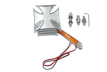 Charger l'image dans la galerie, Chrome Maltese Mirror with Billet LED Stem