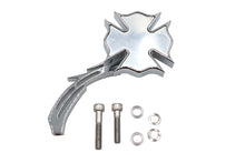 Charger l'image dans la galerie, Chrome Firefighter Mirror with Billet Skull Stem