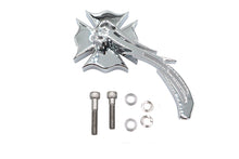 Charger l'image dans la galerie, Chrome Firefighter Mirror with Billet Skull Stem
