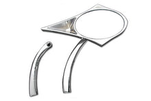 Charger l'image dans la galerie, Chrome Spike Oval Mirror with Solid Billet Stems