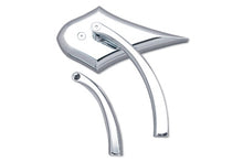 Charger l'image dans la galerie, Chrome Spike Oval Mirror with Solid Billet Stems