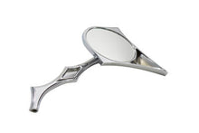 Load image into Gallery viewer, Chrome Spike Oval Mirror with Billet Twisted Stem