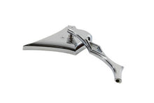 Load image into Gallery viewer, Chrome Spike Oval Mirror with Billet Twisted Stem