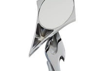 Charger l'image dans la galerie, Chrome Spike Oval Mirror with Billet Flame Stem