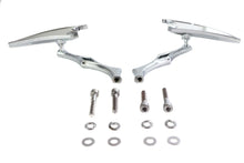 Charger l'image dans la galerie, Crescent Mirror Set with Billet Twisted Stems