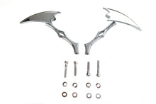 Charger l'image dans la galerie, Crescent Mirror Set with Billet Twisted Stems