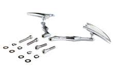 Charger l'image dans la galerie, Crescent Mirror Set with Billet Twisted Stems