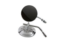 Charger l'image dans la galerie, Round Flame Mirror Set Chrome with Round Stems