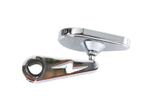 Charger l'image dans la galerie, Teardrop Mirror with Clamp on Billet Stem