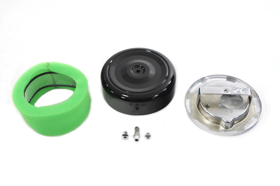 7 inch Round Air Cleaner With Black Cover