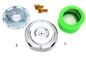 Wyatt Gatling 8 inch Round Air Cleaner Chrome