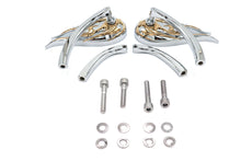 Charger l'image dans la galerie, Fireball Mirror Set with Curved Stems Chrome