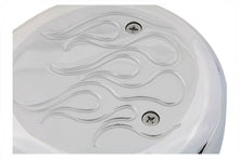 Load image into Gallery viewer, Teardrop Air Cleaner with Flames Chrome