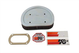 K&N replacement air filter for fuel and air system, showing a close-up of the high-performance air filter's clean, durable filter media.
