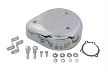 Load image into Gallery viewer, Teardrop Air Cleaner Kit Chrome Flame