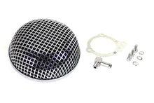Charger l'image dans la galerie, Wyatt Gatling Round Mesh Air Cleaner Chrome