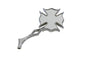 Chrome Firefighter Mirror with Billet Stem