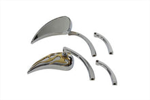 Charger l'image dans la galerie, Chrome Billet Teardrop Mirror Set
