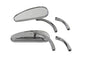 Deco Mirror Set Billet Chrome