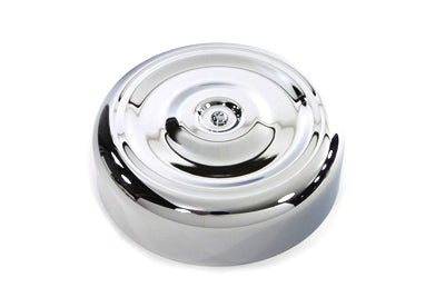 Chrome Round Bobbed Style 8 inch Air Cleaner Cover