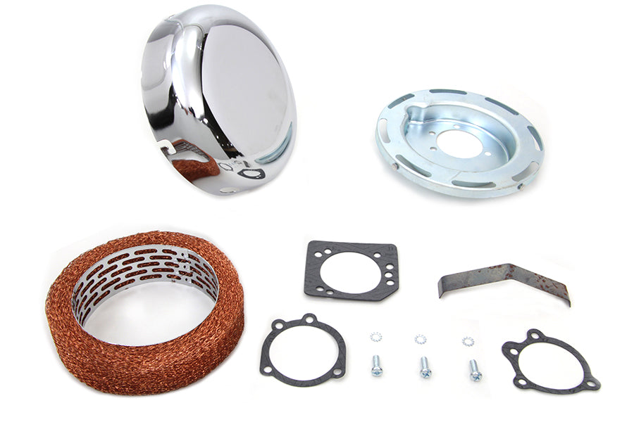 7 inch Round Air Cleaner Assembly Chrome