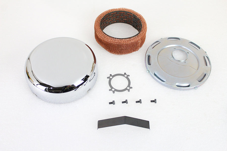 Chrome Linkert J-Slot Air Cleaner Assembly