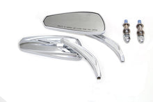 Charger l'image dans la galerie, Chrome Tribal Teardrop Mirrors with Billet Stems
