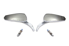 Charger l'image dans la galerie, Chrome Tribal Teardrop Mirrors with Billet Stems