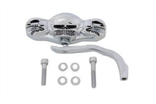 Charger l'image dans la galerie, 3 Skull Mirror with Billet Worm Stem