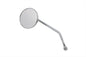 Round Mirror Chrome with Round Stem