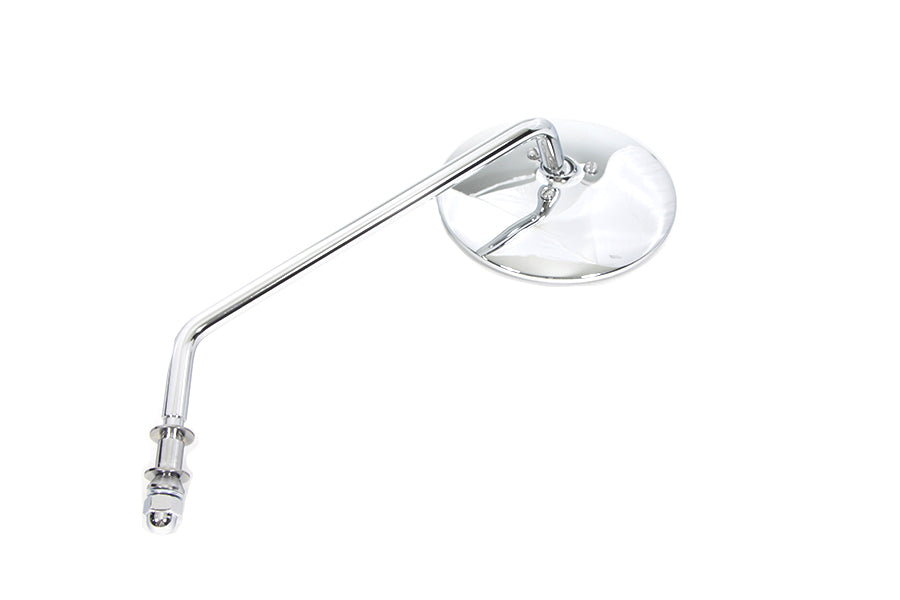 Round Mirror Stainless Steel with Billet Stem