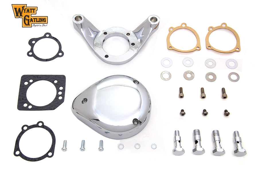 Chrome Wyatt Gatling Air Cleaner Assembly