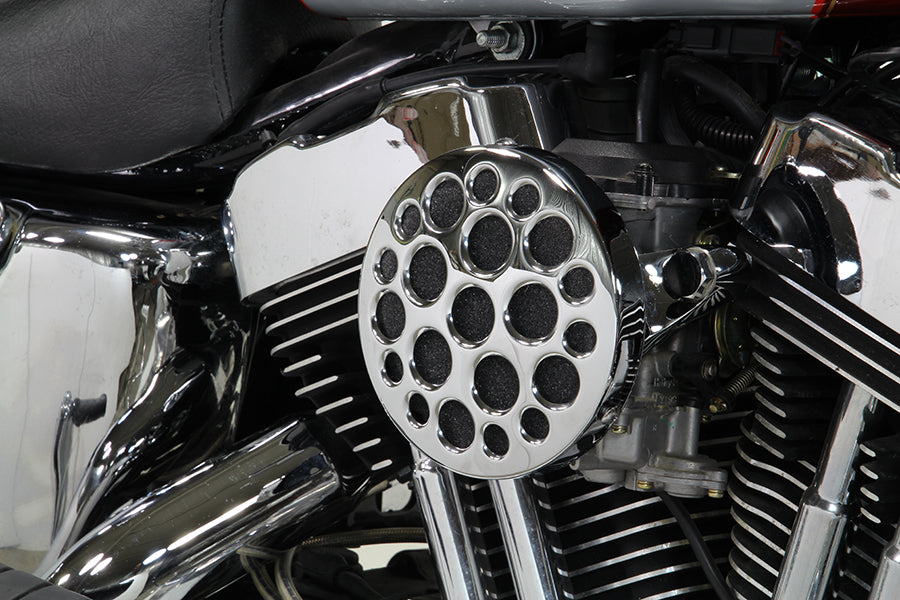 Chrome Wyatt Gatling Air Cleaner Assembly