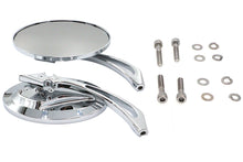 Charger l'image dans la galerie, Oval Mirror Set with Billet Spear Stem