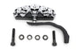 Black 5 Skull Mirror with Billet Worm Stem