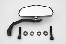 Charger l'image dans la galerie, Black 5 Skull Mirror with Billet Worm Stem