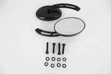 Charger l'image dans la galerie, Oval Mirror Set with Billet 3 Slot Stem Black